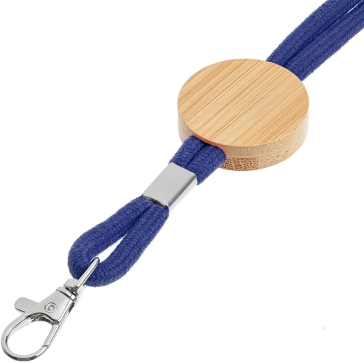 Изображение №3 | Шнурок для бейджа Tube Wood, синий