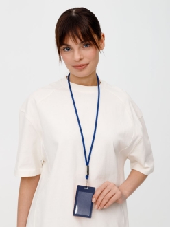 Изображение №7 | Шнурок для бейджа Tube Metal, синий