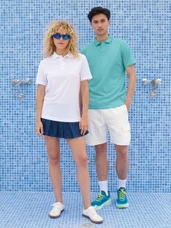 Изображение №6 | Рубашка поло унисекс Pitcher, белая, размер XS