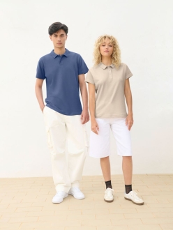 Изображение №5 | Рубашка поло унисекс Pulse, бежевая (льняная), размер S