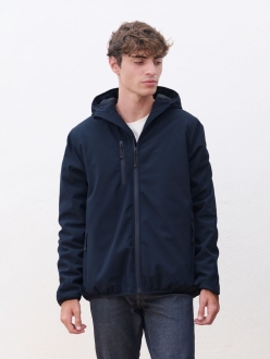 Изображение №4 | Куртка софтшелл с капюшоном мужская Falcon Men, ярко-синяя (royal), размер S