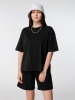 Изображение №4 | Футболка оверсайз женская Boxy Women, черная, размер XS