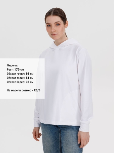 Изображение №7 | Худи унисекс Morfiss, белое, размер XS/S