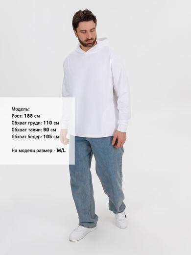 Изображение №11 | Худи унисекс Morfiss, белое, размер XS/S