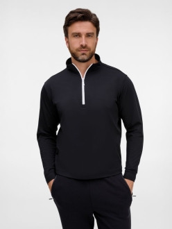 Изображение №1 | Свитшот на молнии из бифлекса Morfiss, черный, размер XS/S