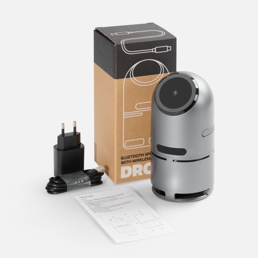 Изображение №6 | Bluetooth-колонка с беспроводной зарядкой Droid, серая