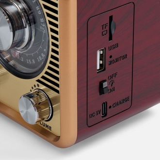 Изображение №7 | Bluetooth-колонка с радио Listenberg, коричневая