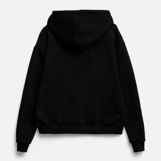 Изображение №3 | Толстовка унисекс оверсайз на молнии Zippy Terry, черная, размер XS/S