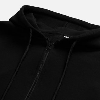 Изображение №4 | Толстовка унисекс оверсайз на молнии Zippy Terry, черная, размер XS/S