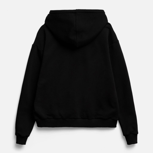 Изображение №3 | Толстовка унисекс оверсайз на молнии Zippy Terry, черная, размер XS/S