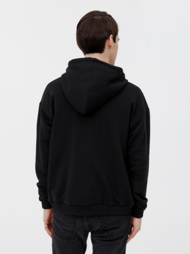 Изображение №9 | Толстовка унисекс оверсайз на молнии Zippy Terry, черная, размер XS/S