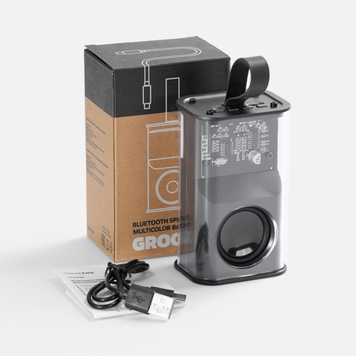 Изображение №7 | Bluetooth-колонка с подсветкой Groove, серая