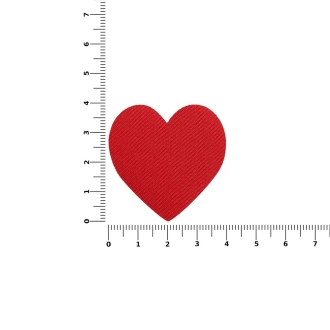 Изображение №2 | Наклейка тканевая Lunga Cor, M, красная