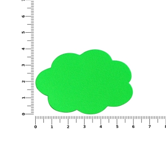 Изображение №2 | Наклейка тканевая Lunga Calum, L, зеленый неон