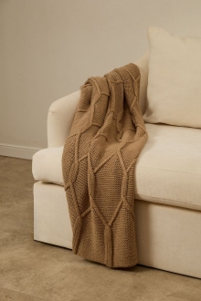 Изображение №5 | Плед Curve Verve, бежевый меланж