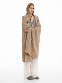 Изображение №6 | Плед Curve Verve, бежевый меланж