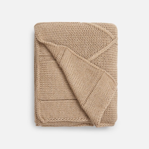 Изображение №2 | Плед Curve Verve, бежевый меланж