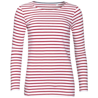 Изображение №1 | Футболка женская Marine Women, белый/красный, размер XS