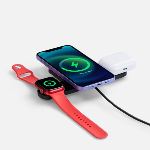 Изображение №3 | Складная станция беспроводной зарядки Trilogic, черная