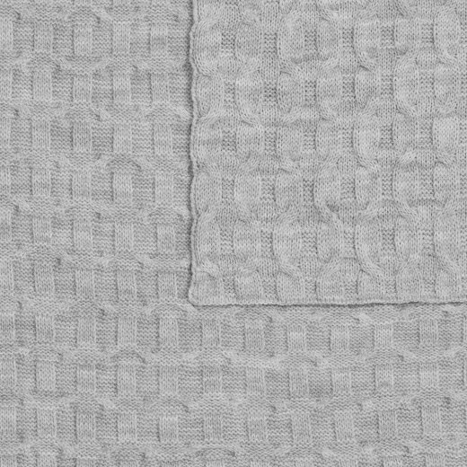 Изображение №3 | Плед Braidera, серебристо-серый меланж