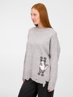 Изображение №9 | Джемпер Sharpick, серебристо-серый меланж, размер S/M