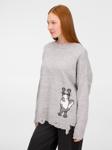 Изображение №9 | Джемпер Sharpick, серебристо-серый меланж, размер S/M