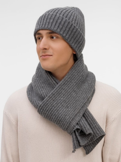 Изображение №8 | Шарф Laconi, темно-серый меланж