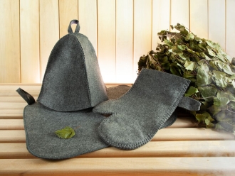 Изображение №2 | Банная рукавица Heat Off, серая