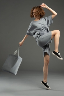 Изображение №4 | Шопер B4, серый с серыми ручками