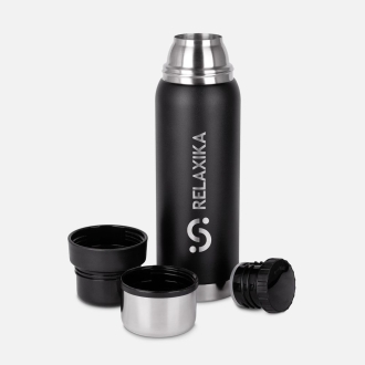 Изображение №3 | Термос Relaxika 750 со стикерпаком, черный