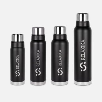 Изображение №10 | Термос Relaxika 1000 со стикерпаком, черный