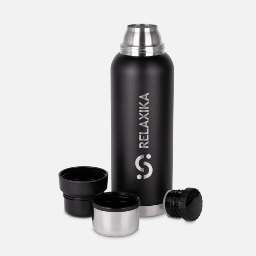 Изображение №3 | Термос Relaxika 1200 со стикерпаком, черный