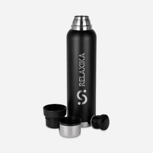 Изображение №3 | Термос Relaxika 1600 со стикерпаком, черный