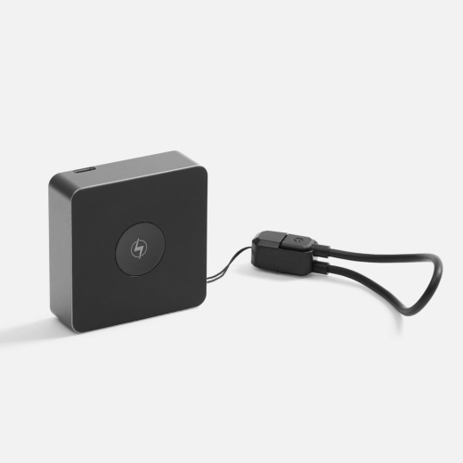 Изображение №1 | Внешний аккумулятор с беспроводной зарядкой Aura Power 5000 мАч, серый