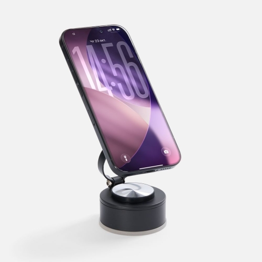 Изображение №3 | Вакуумный магнитный держатель airFix, черный с серым