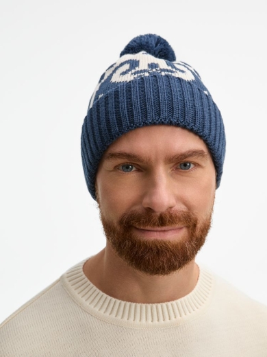 Изображение №6 | Шапка Wintertude, синяя с белым