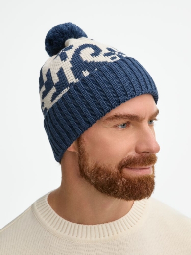 Изображение №7 | Шапка Wintertude, синяя с белым