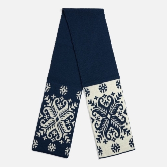 Изображение №1 | Шарф Wintertude M, синий с белым