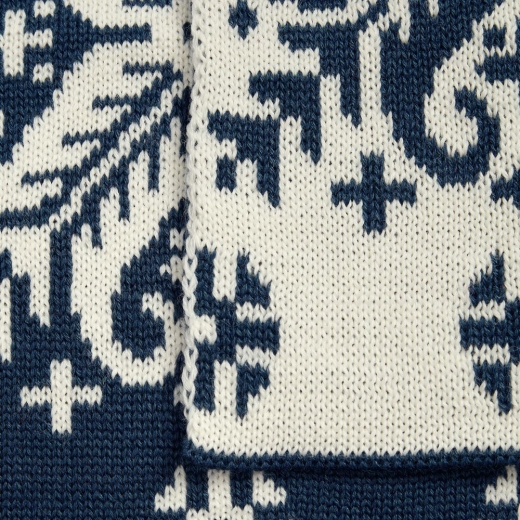 Изображение №4 | Шарф Wintertude M, синий с белым