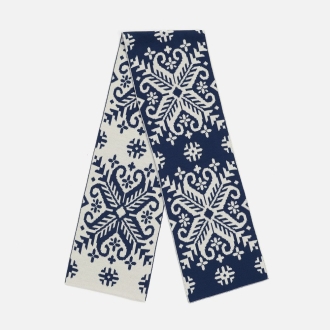 Изображение №1 | Шарф Wintertude L, синий с белым