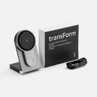Изображение №6 | Складная станция беспроводной зарядки transForm, серый металлик