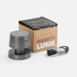 Изображение №9 | Станция беспроводной зарядки с подсветкой Lume, серая