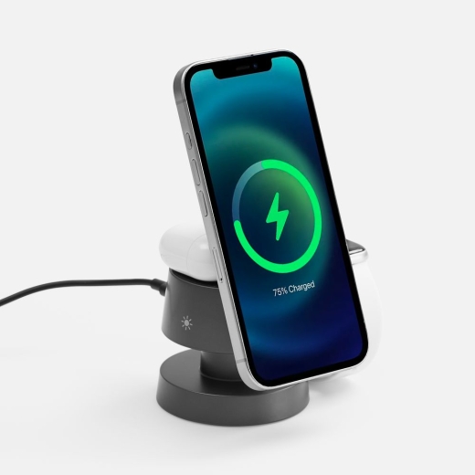 Изображение №1 | Станция беспроводной зарядки с подсветкой Lume, серая