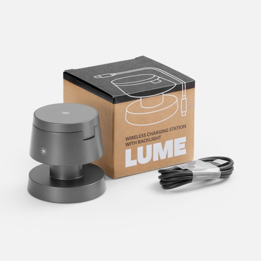 Изображение №9 | Станция беспроводной зарядки с подсветкой Lume, серая