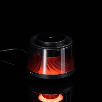 Изображение №7 | Bluetooth-колонка с подсветкой и беспроводной зарядкой Quantium, черная