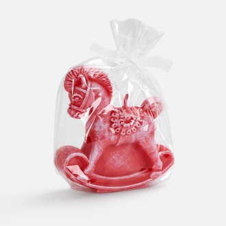 Изображение №2 | Свеча фигурная «Лошадка-качалка», красная