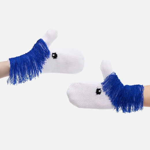 Изображение №4 | Варежки «Игогошки», с синей гривой