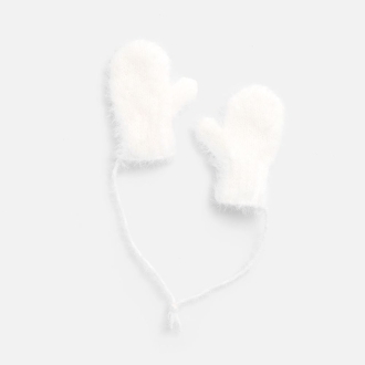 Изображение №1 | Подвеска на елку «Вьюжка», варежки, белая