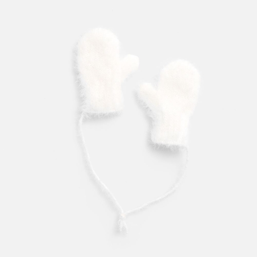 Изображение №1 | Подвеска на елку «Вьюжка», варежки, белая