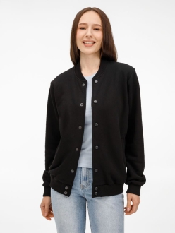 Изображение №1 | Бомбер унисекс Nuppu, черный, размер S